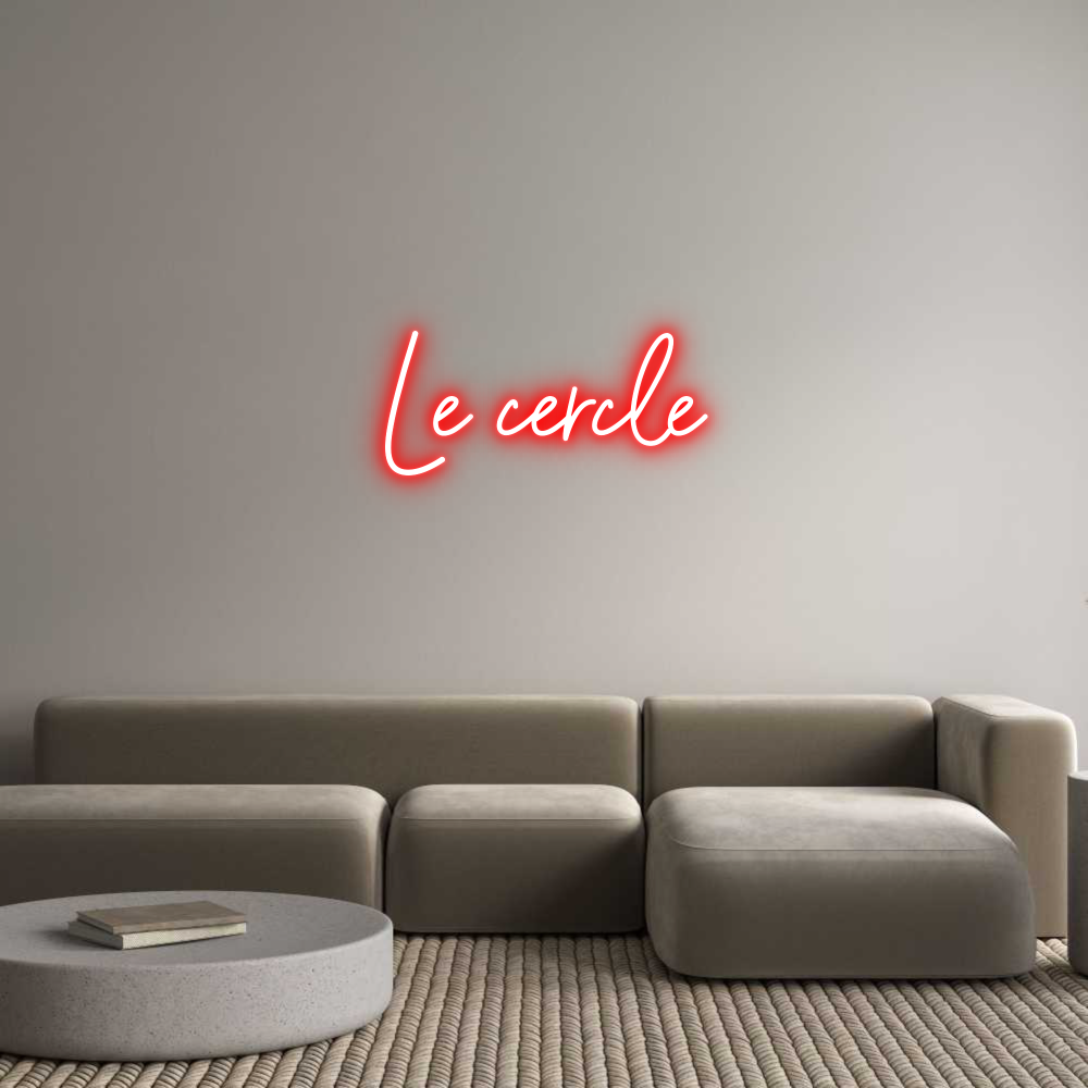 Configurateur - Neon LED Flex - Enseigne néon intérieure personnalisée Le cercle