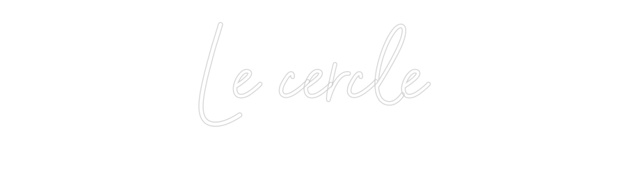 Configurateur - Neon LED Flex - Enseigne néon intérieure personnalisée Le cercle