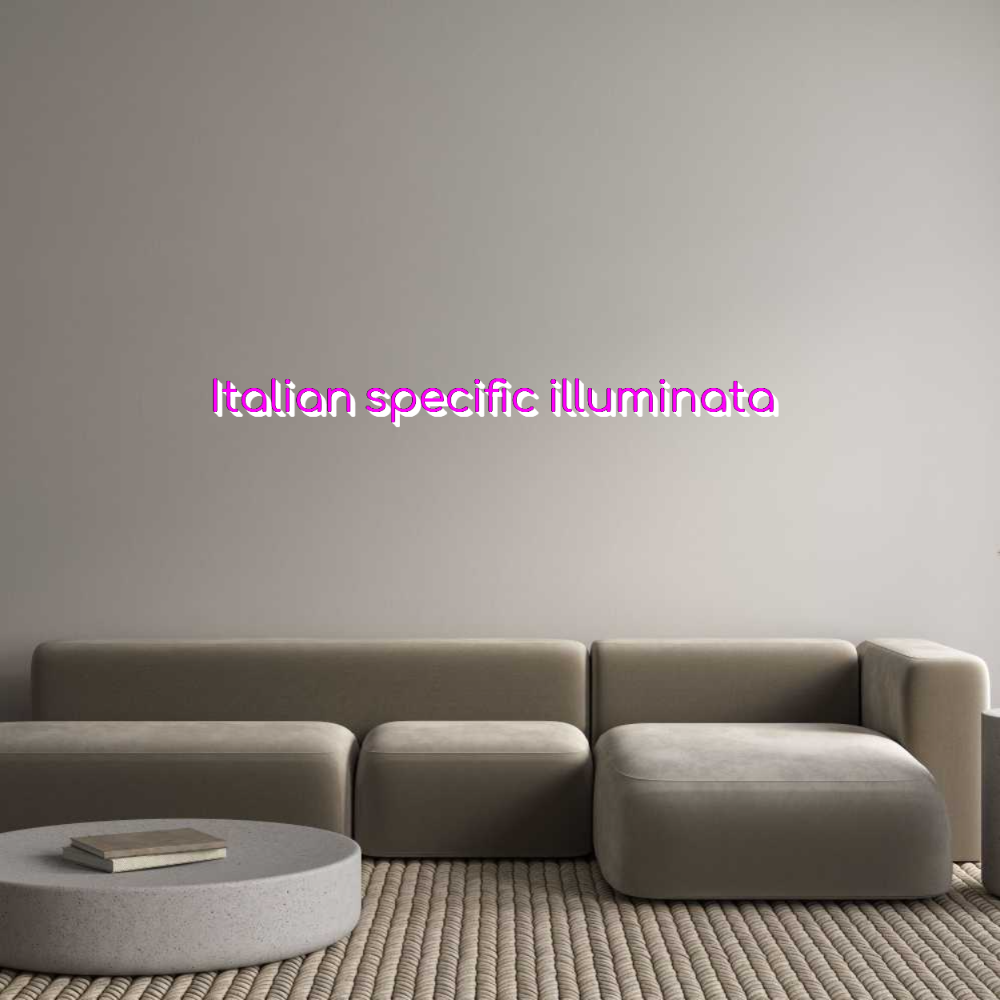 Configuratore - Insegne al neon e lettere luminose personalizzate Italian speci...