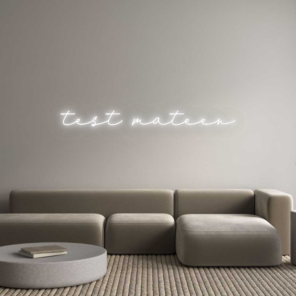 Konfigurator - Neon LED Flex - Personalisierter Indoor Schriftzug test mateen