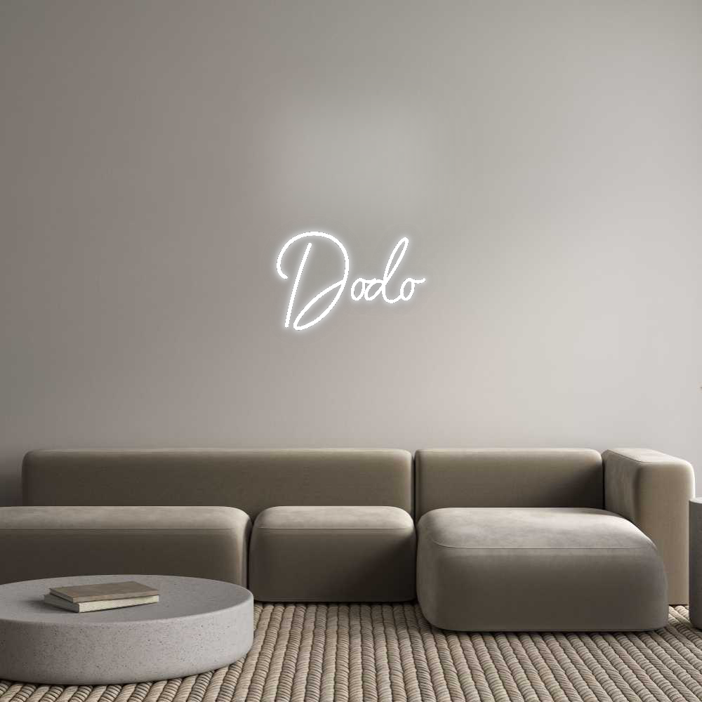 Configurateur - Neon LED Flex - Enseigne néon intérieure personnalisée Dodo