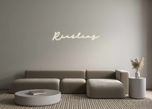 Konfigurator - Neon LED Flex - Personalisierter Indoor Schriftzug Riesling