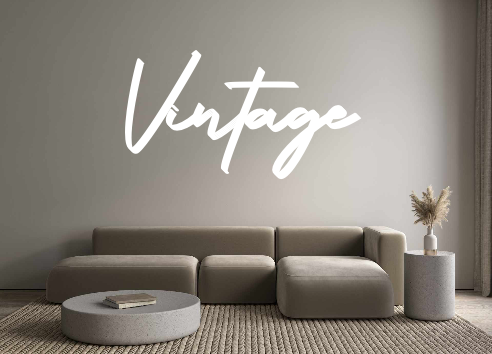 Konfigurator - Personalisierte Leuchtreklame & Leuchtbuchstaben Vintage