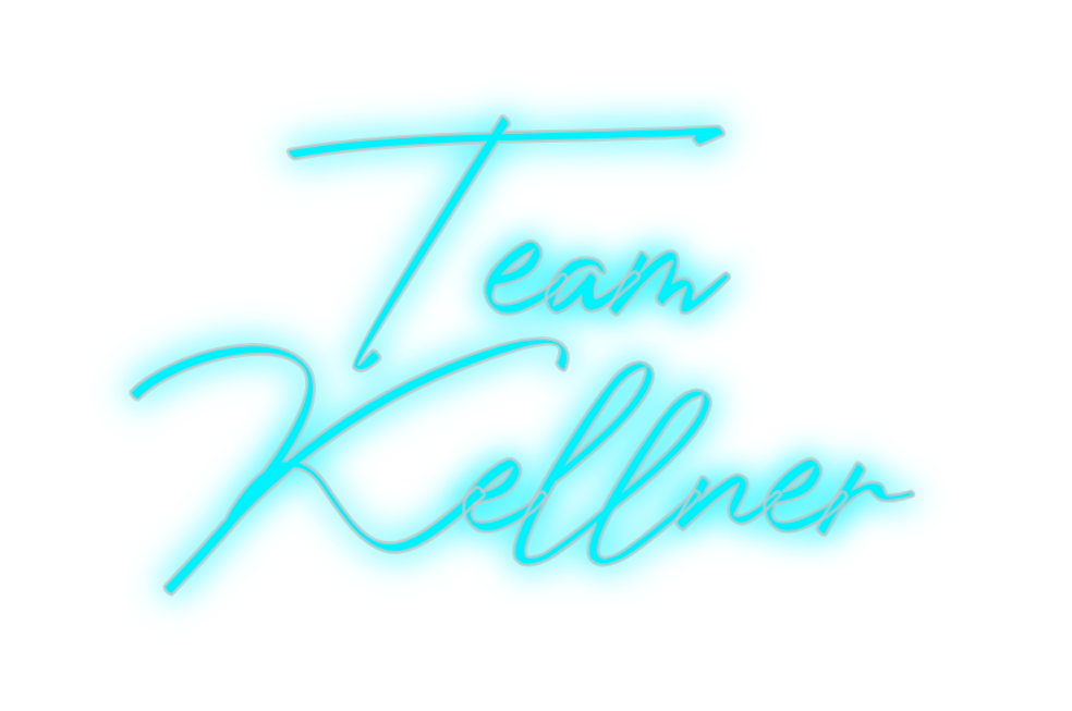 Konfigurator - Neon LED Flex - Personalisierter Indoor Schriftzug Team
Kellner