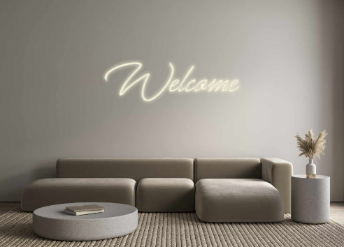Konfigurator - Neon LED Flex - Personalisierter Indoor Schriftzug Welcome
