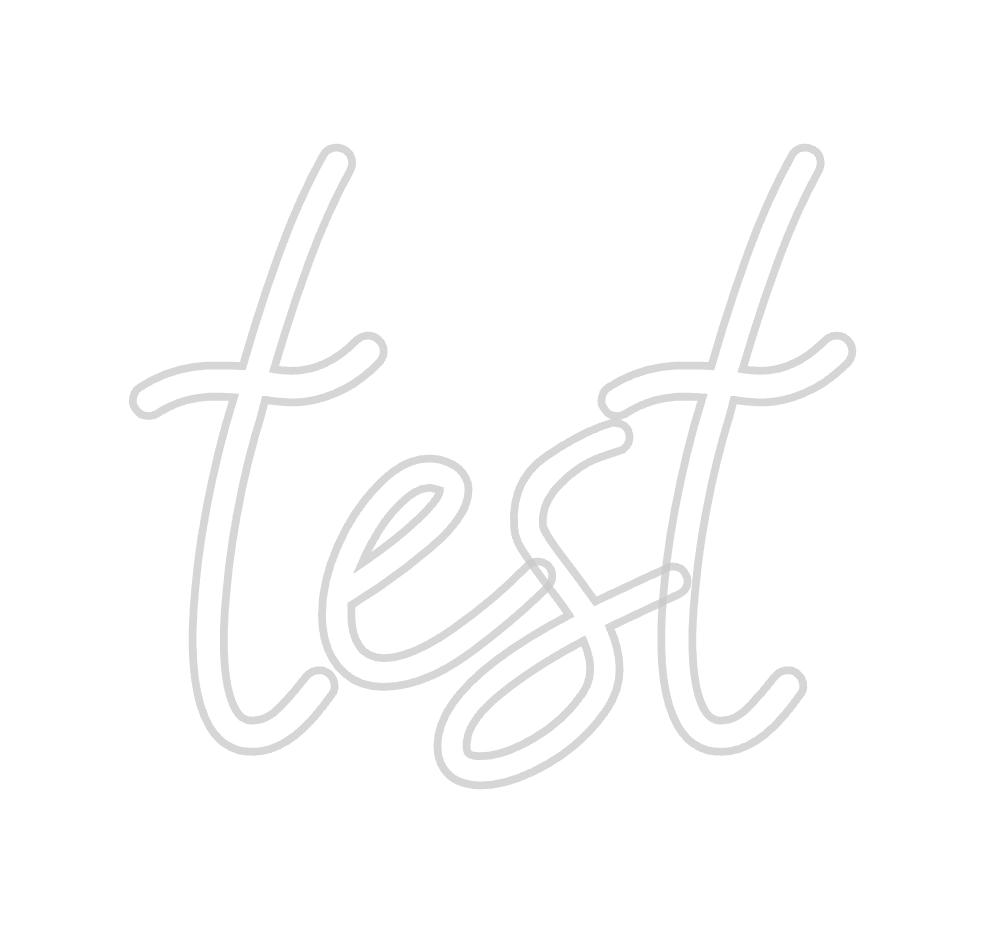 Konfigurator - Neon LED Flex - Personalisierter Indoor Schriftzug test