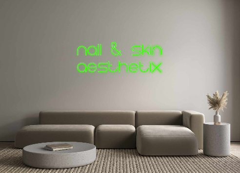 Konfigurator - Neon LED Flex - Personalisierter Indoor Schriftzug nail & skin
...