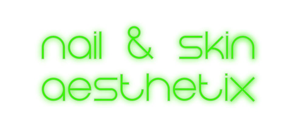 Konfigurator - Neon LED Flex - Personalisierter Indoor Schriftzug nail & skin
...