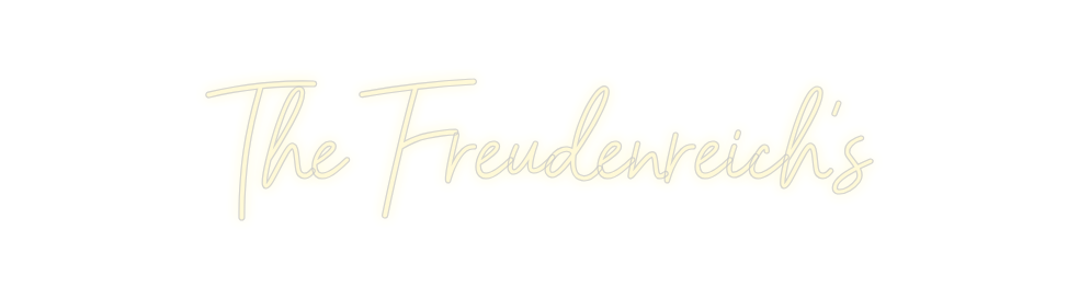 Konfigurator - Neon LED Flex - Personalisierter Indoor Schriftzug The Freudenre...