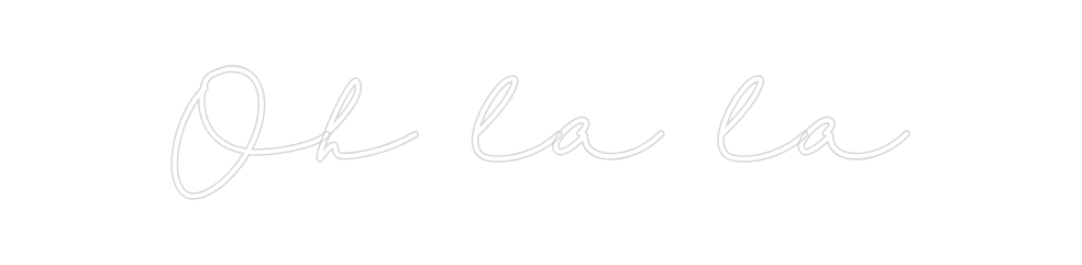 Konfigurator - Neon LED Liquid Acryl - Personalisierter Indoor & Outdoor Schriftzug Oh la la
