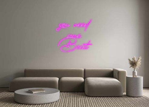 Konfigurator - Neon LED Flex - Personalisierter Indoor Schriftzug you need
so...