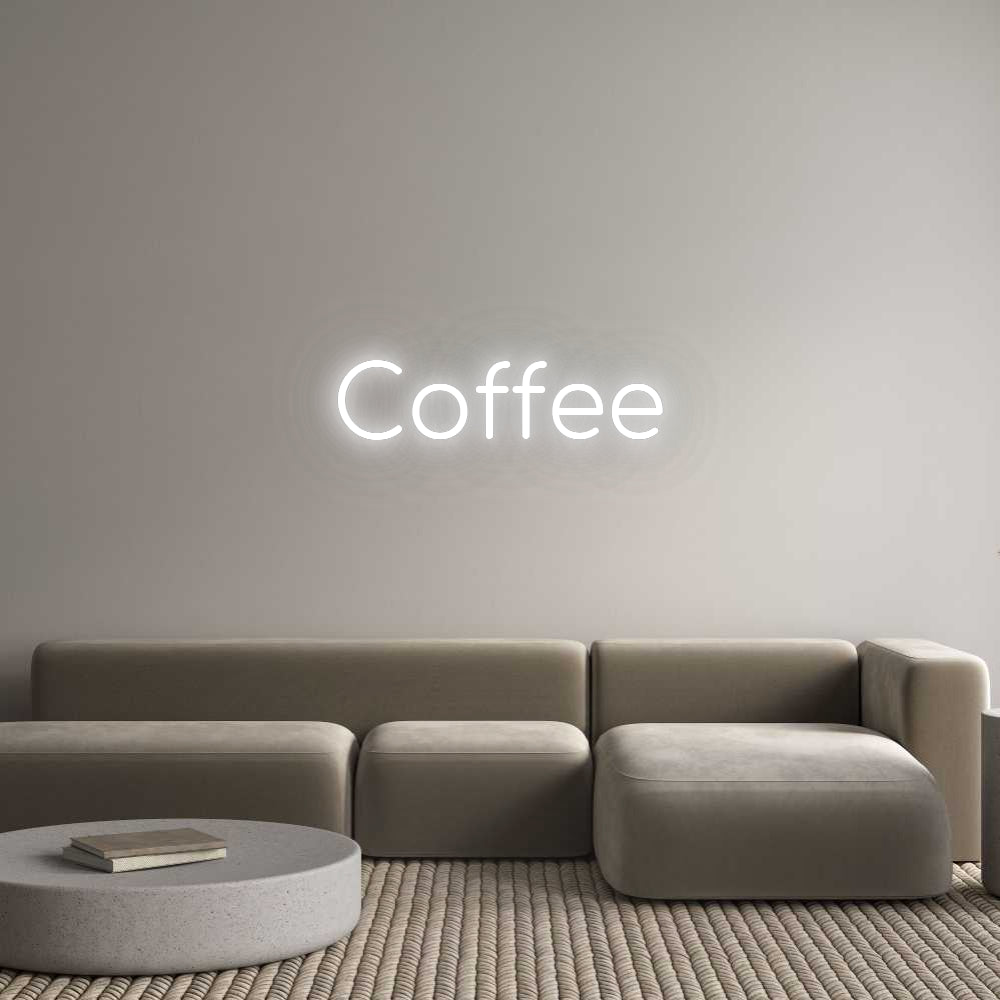 Konfigurator - Neon LED Flex - Personalisierter Indoor Schriftzug Coffee