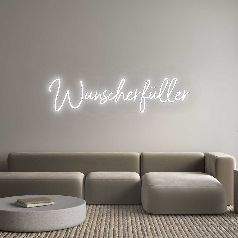 Konfigurator - Neon LED Flex - Personalisierter Indoor Schriftzug Wunscherfüller