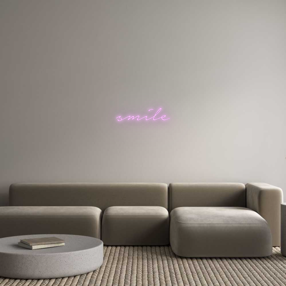 Konfigurator - Neon LED Flex - Personalisierter Indoor Schriftzug smile