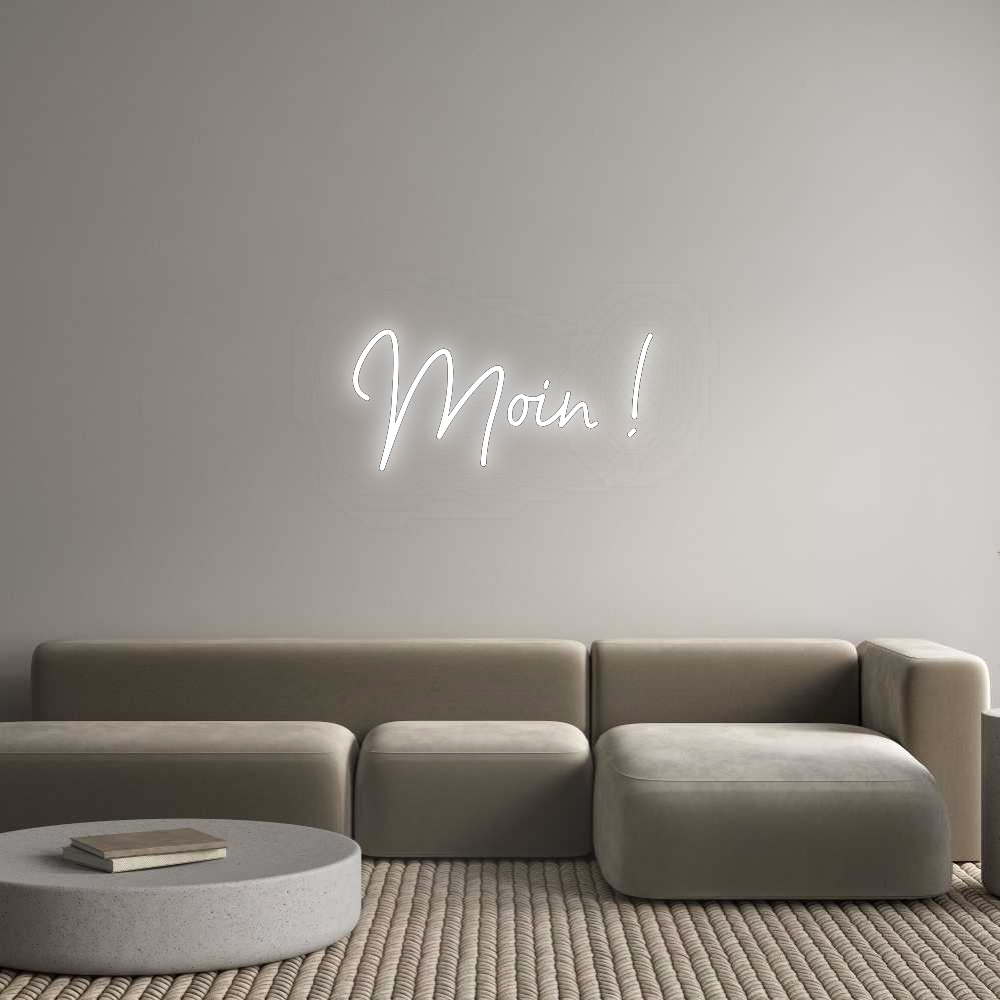 Konfigurator - Neon LED Flex - Personalisierter Indoor Schriftzug Moin !