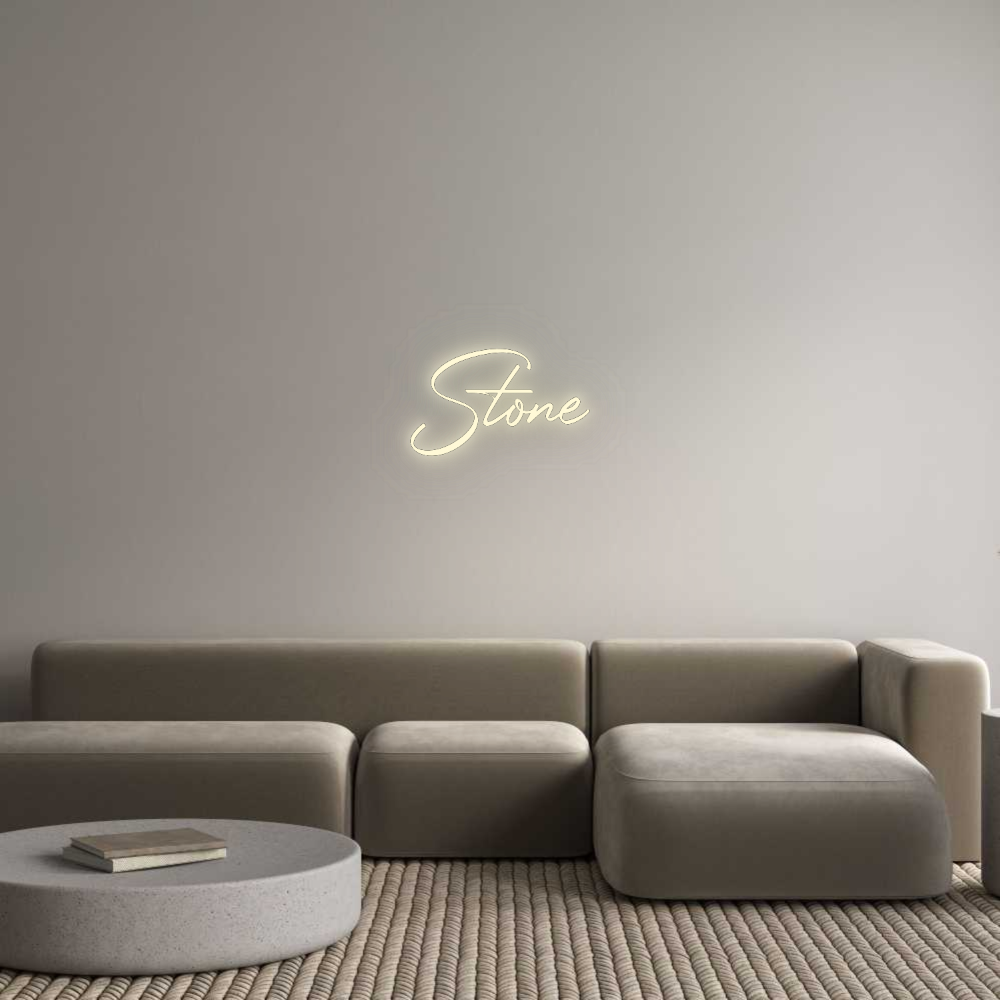 Konfigurator - Neon LED Flex - Personalisierter Indoor Schriftzug Stone