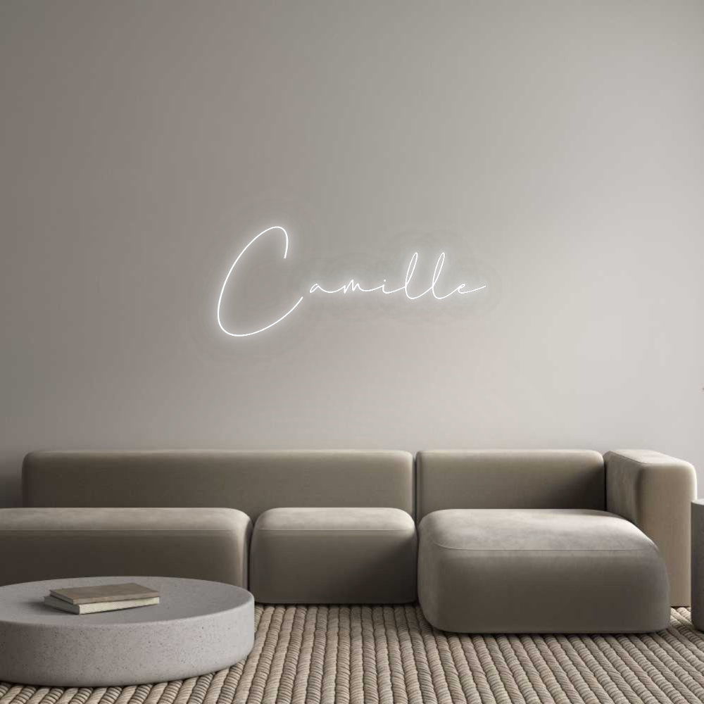 Configurator - Neon LED Flex - Custom Neon Sign Indoor Camille