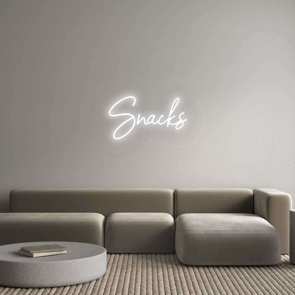 Konfigurator - Neon LED Flex - Personalisierter Indoor Schriftzug Snacks