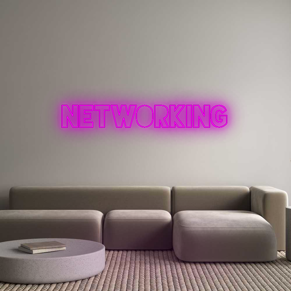 Konfigurator - Neon LED Flex - Personalisierter Indoor Schriftzug Networking