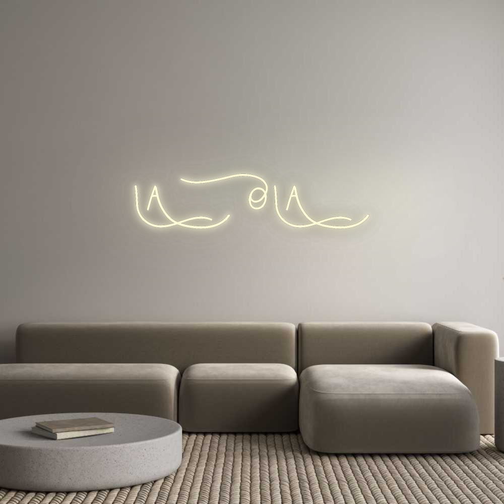 Konfigurator - Neon LED Flex - Personalisierter Indoor Schriftzug LA OLA