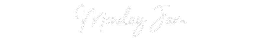 Configurateur - Neon LED Flex - Enseigne néon intérieure personnalisée Monday Jam