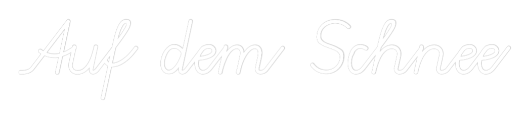 Konfigurator - Neon LED Clip - Personalisierter Indoor Schriftzug Auf dem Schnee