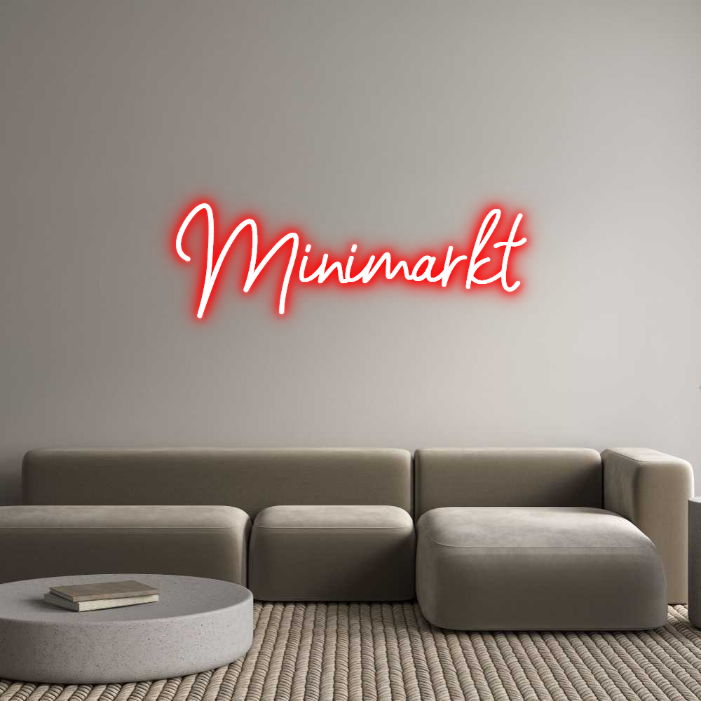 Konfigurator - Neon LED Clip - Personalisierter Indoor Schriftzug Minimarkt