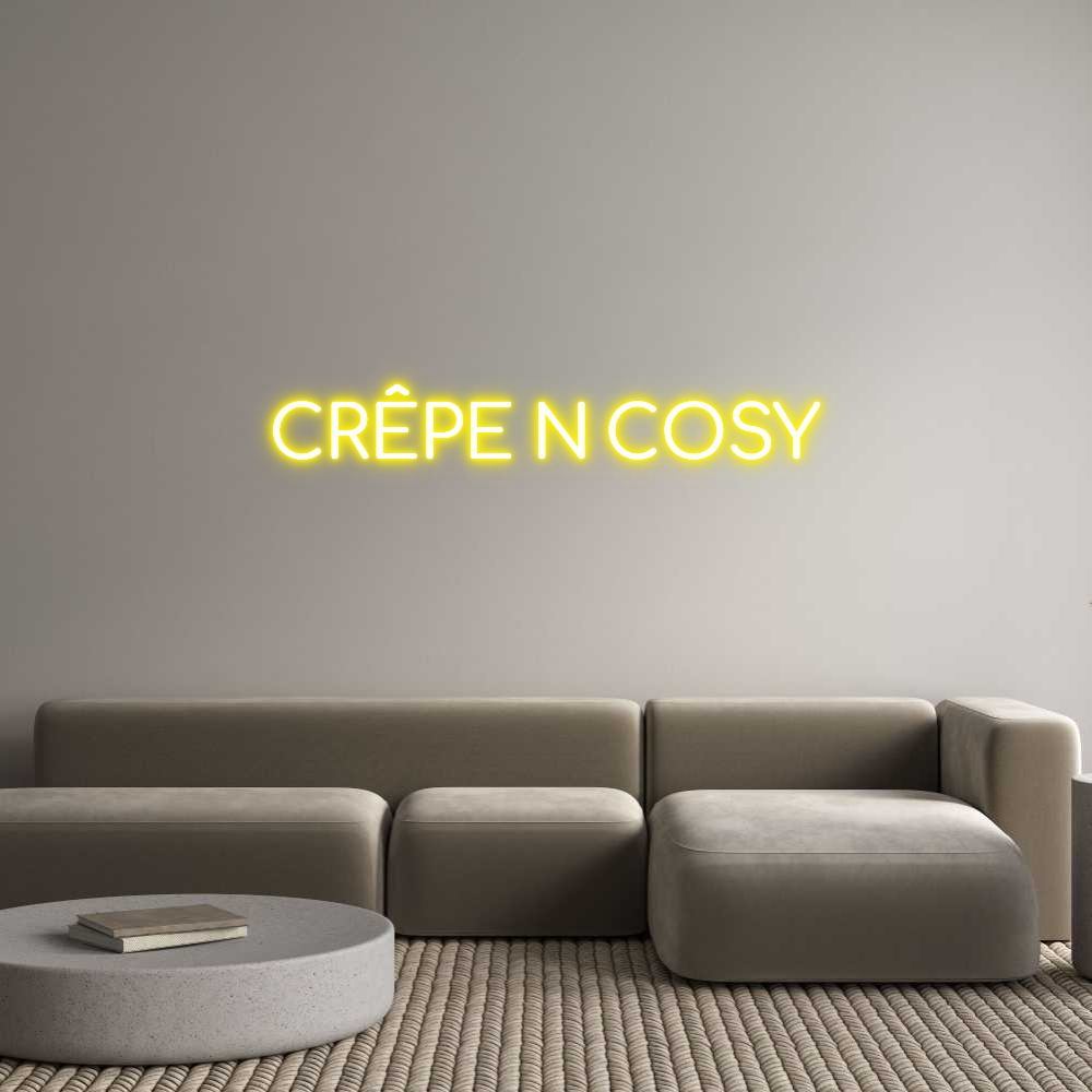 Configurateur - Neon LED Flex - Enseigne néon intérieure personnalisée CRÊPE N COSY