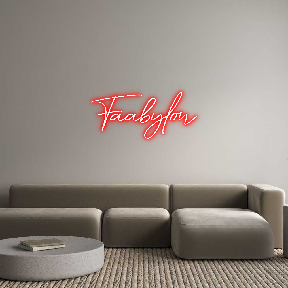 Konfigurator - Neon LED Clip - Personalisierter Indoor Schriftzug Faabylon