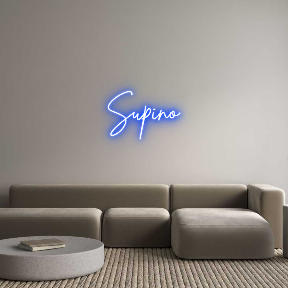 Configurateur - Neon LED Flex - Enseigne néon intérieure personnalisée Supino