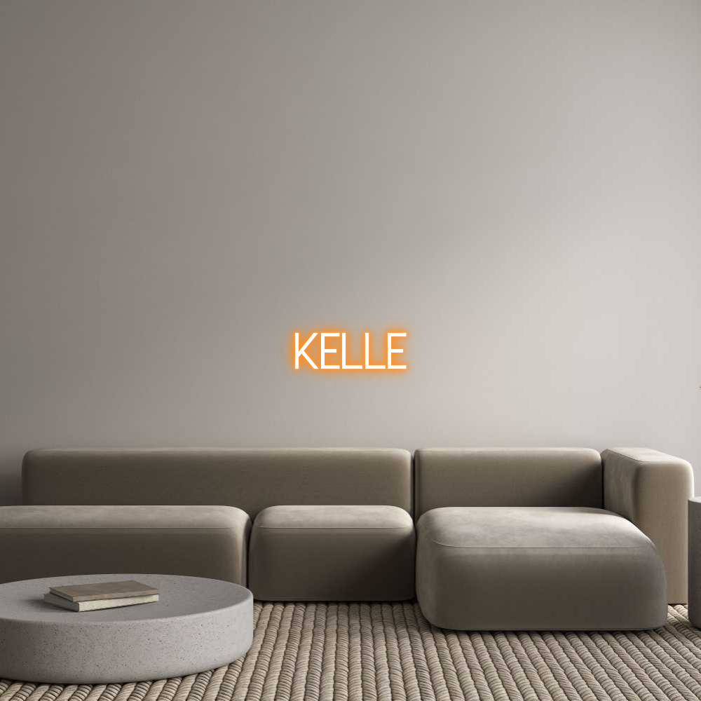 Konfigurator - Neon LED Clip - Personalisierter Indoor Schriftzug KELLE