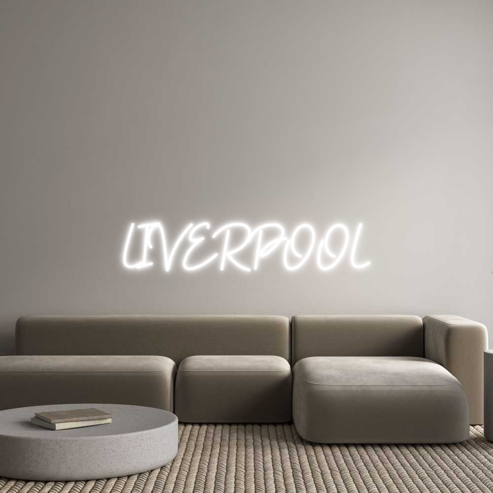 Configurateur - Neon LED Flex - Enseigne néon intérieure personnalisée LIVERPOOL