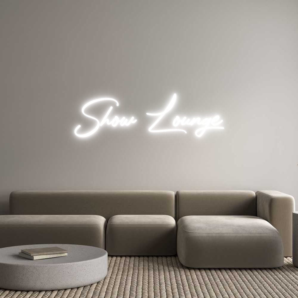 Konfigurator - Neon LED Liquid Acryl - Personalisierter Indoor & Outdoor Schriftzug Show Lounge