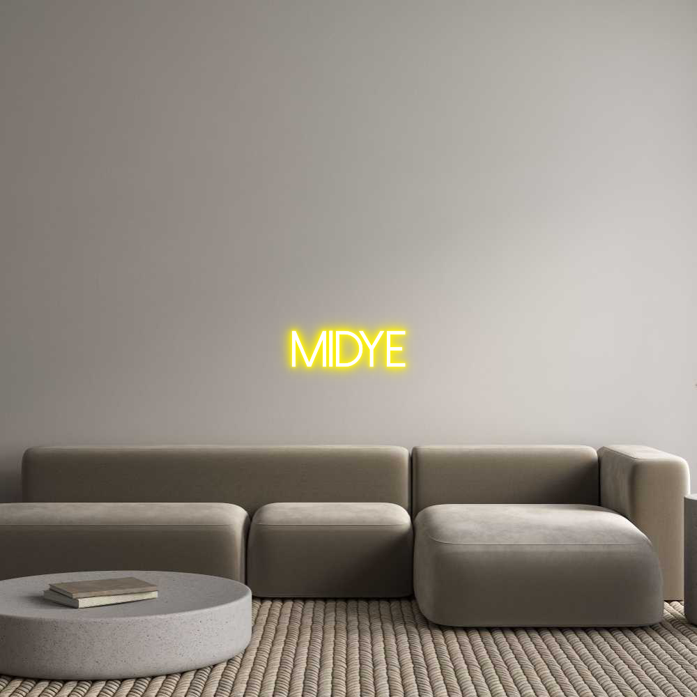 Konfigurator - Neon LED Clip - Personalisierter Indoor Schriftzug MIDYE