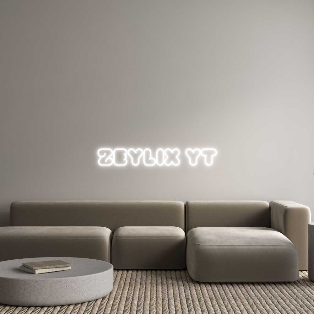 Configurateur - Neon LED Flex - Enseigne néon intérieure personnalisée ZEYLIX YT