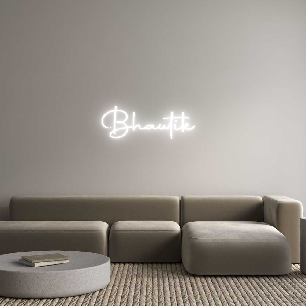 Konfigurator - Neon LED Liquid Acryl - Personalisierter Indoor & Outdoor Schriftzug Bhautik