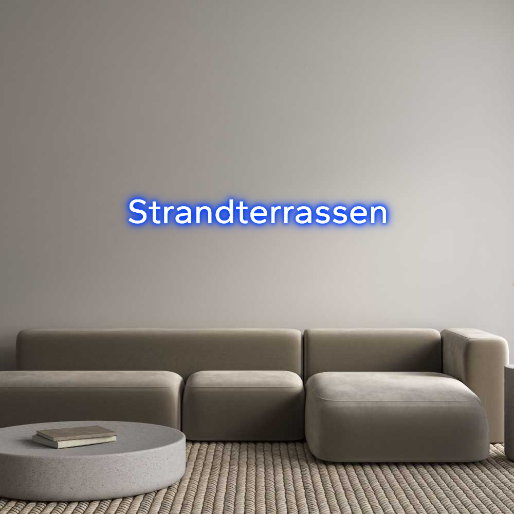 Konfigurator - Neon LED Liquid Acryl - Personalisierter Indoor & Outdoor Schriftzug Strandterrassen
