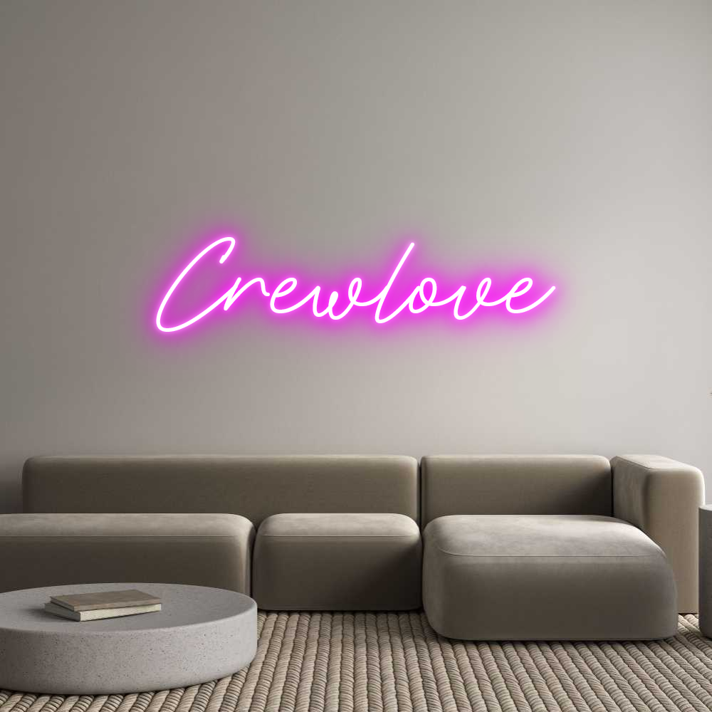 Konfigurator - Neon LED Flex - Personalisierter Indoor Schriftzug Crewlove