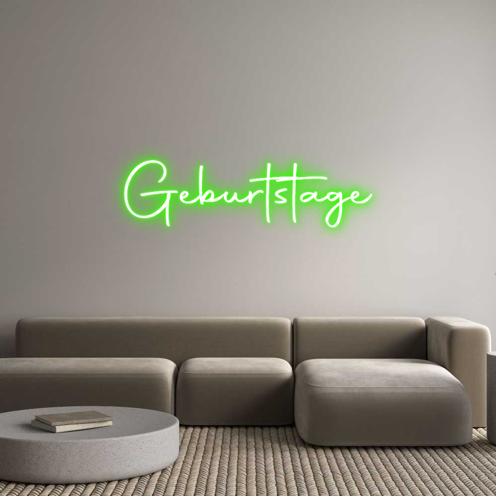 Konfigurator - Neon LED Clip - Personalisierter Indoor Schriftzug Geburtstage