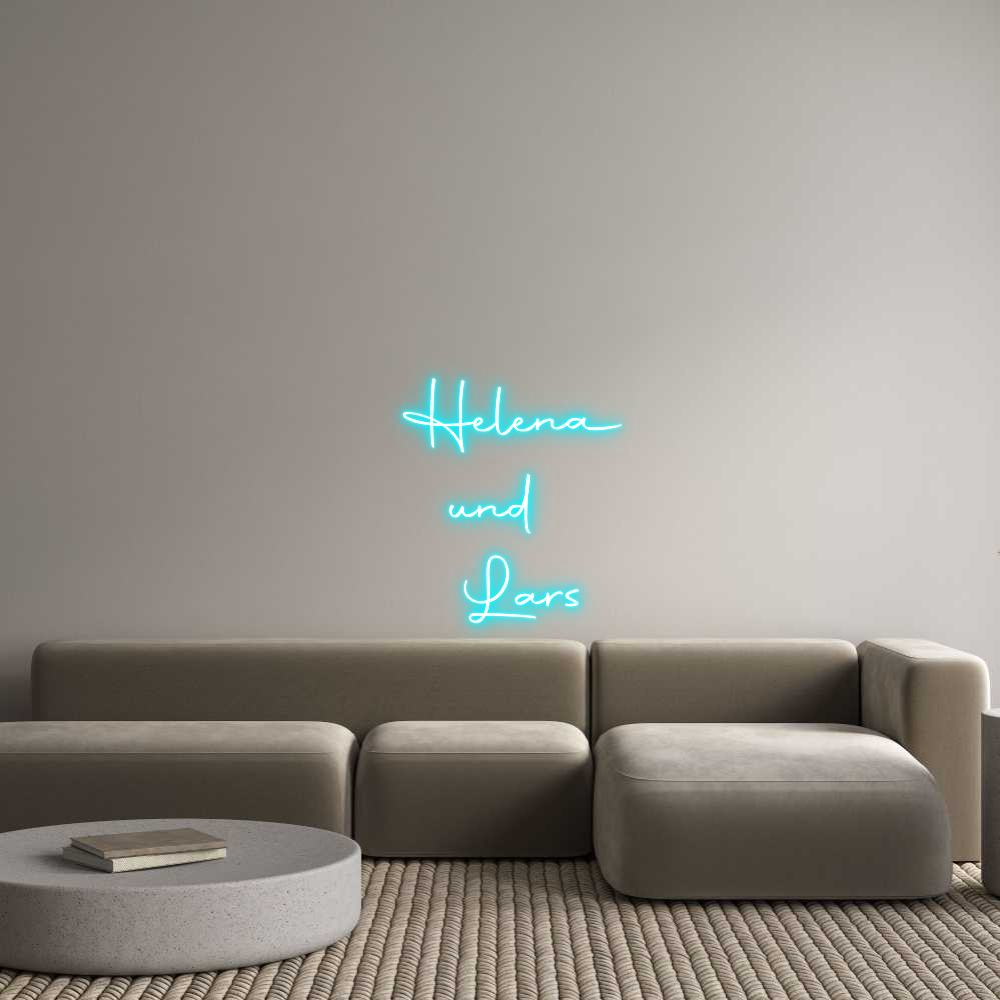 Konfigurator - Neon LED Clip - Personalisierter Indoor Schriftzug Helena
und ...