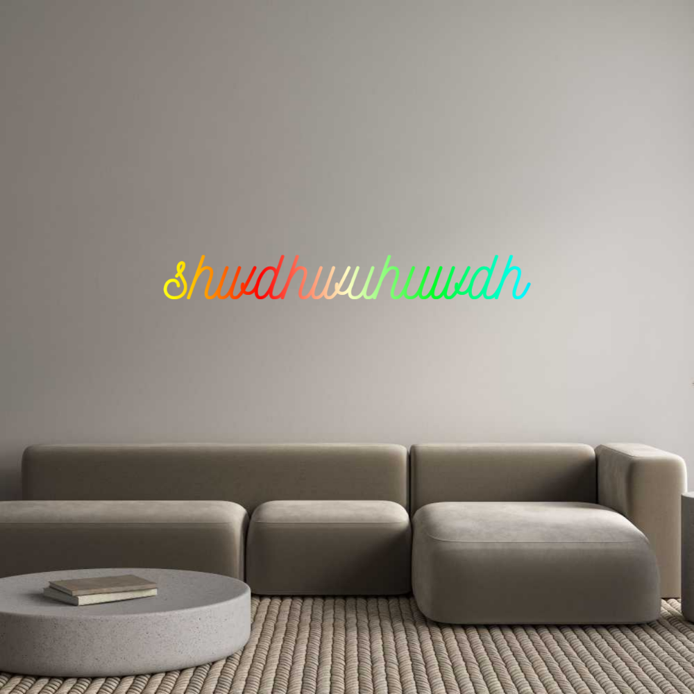 Konfigurator - Neon LED Flex - Personalisierter Indoor Schriftzug shwdhwuhuwdh