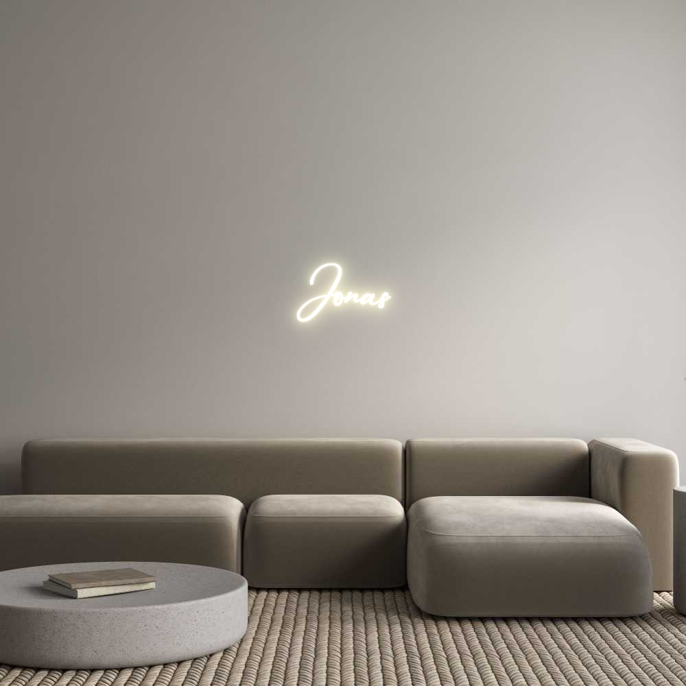 Konfigurator - Neon LED Clip - Personalisierter Indoor Schriftzug Jonas
