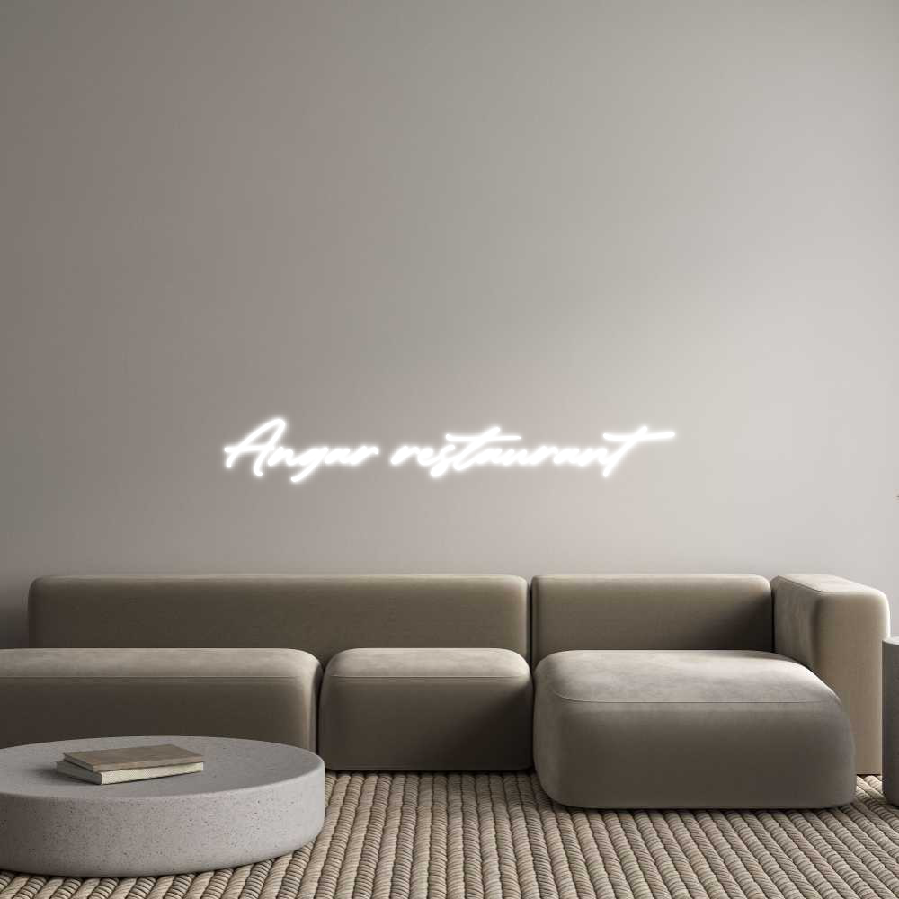 Konfigurator - Neon LED Clip - Personalisierter Indoor Schriftzug Angar restaur...
