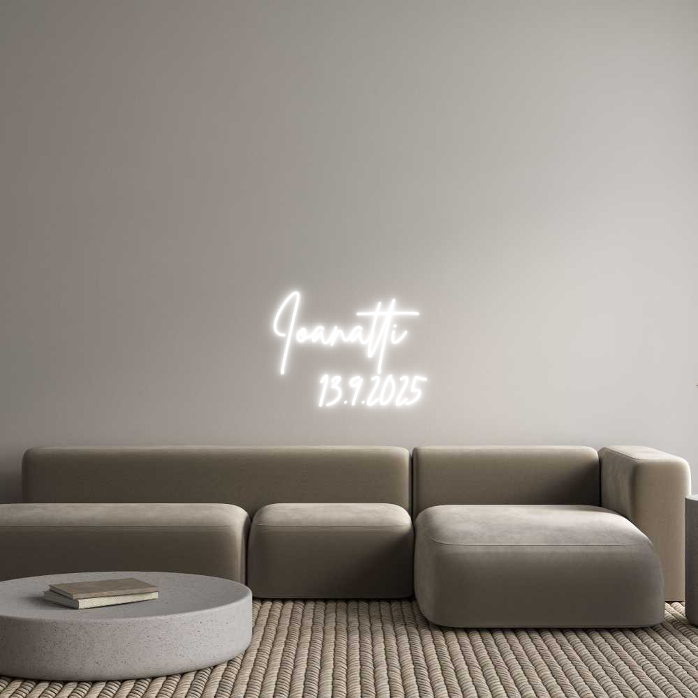 Konfigurator - Neon LED Clip - Personalisierter Indoor Schriftzug Ioanatti
...