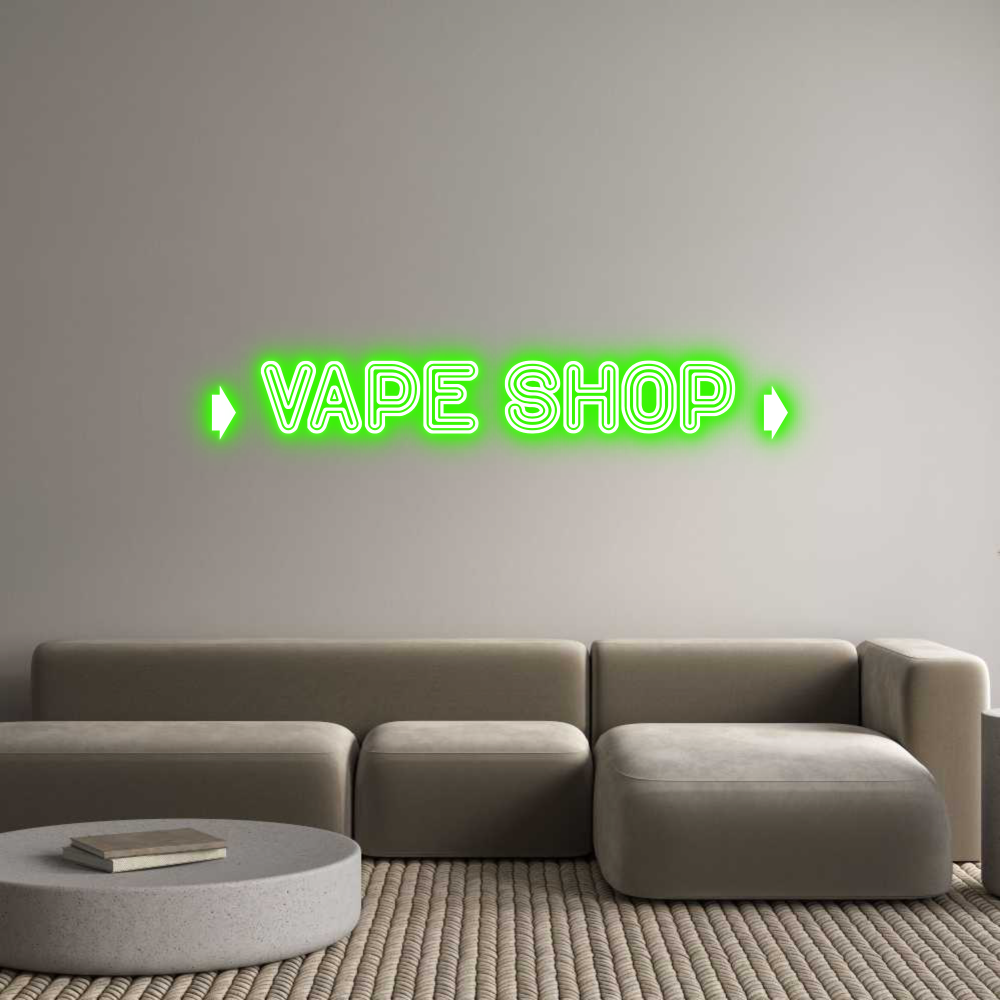 Configurateur - Neon LED Liquid Acryl - Lettres néon personnalisées pour l'intérieur et l'extérieur ➧ VAPE SHOP ➧
