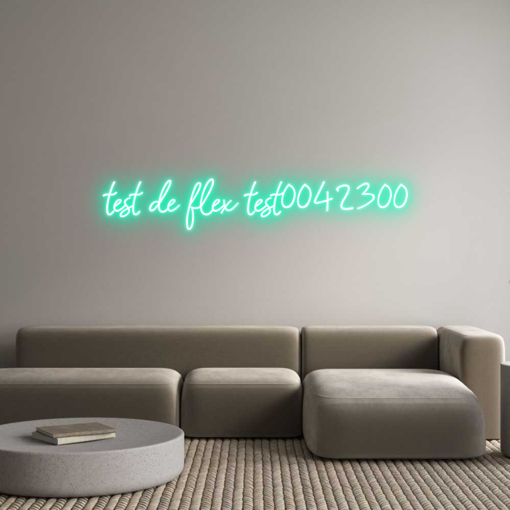 Konfigurator - Neon LED Flex - Personalisierter Indoor Schriftzug test de flex ...