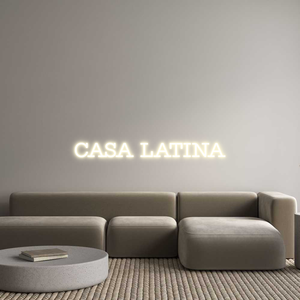 Configurateur - Neon LED Flex - Enseigne néon intérieure personnalisée CASA LATINA