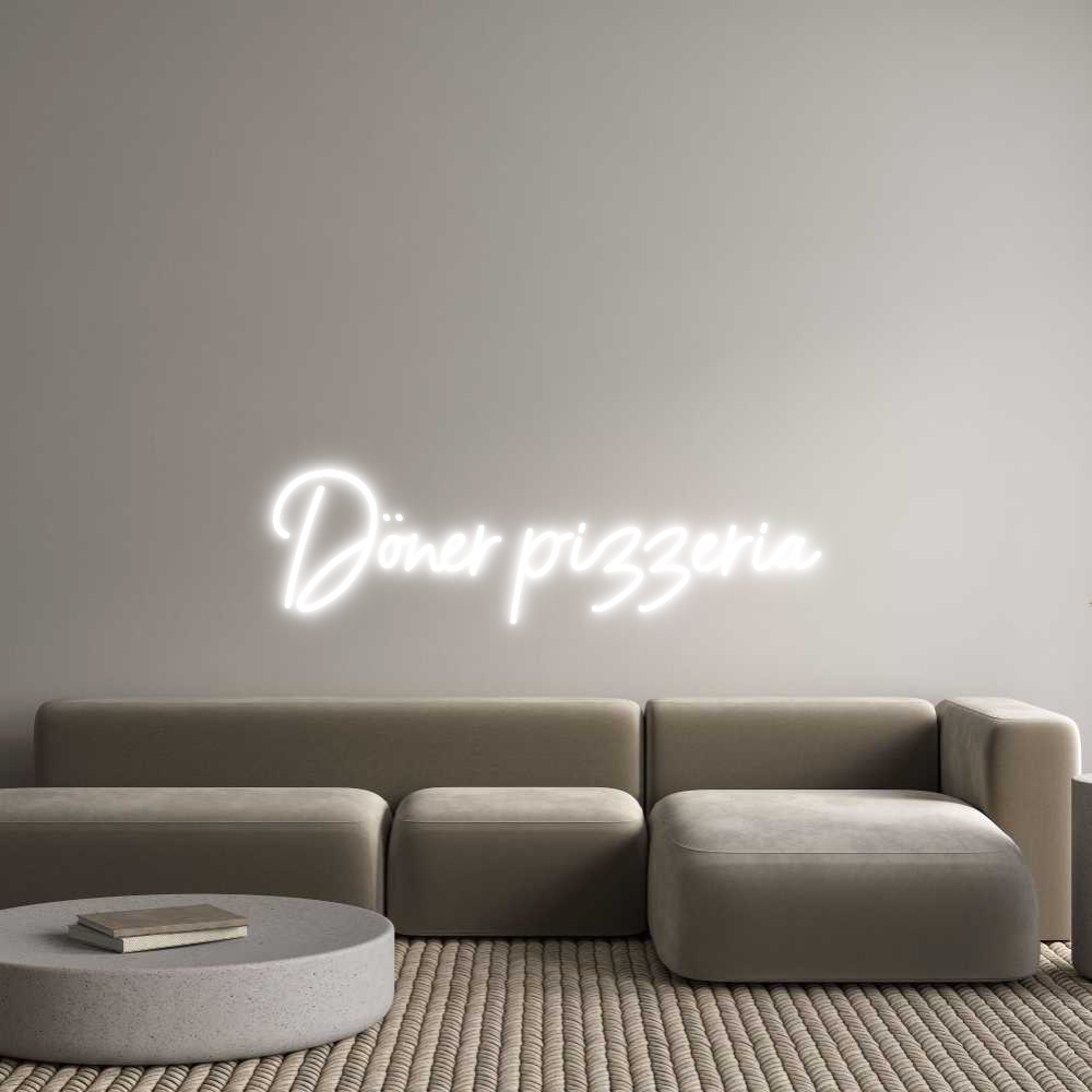 Configurador - Neón LED Flex - Luces de neón personalizadas para interiores Döner pizzeria