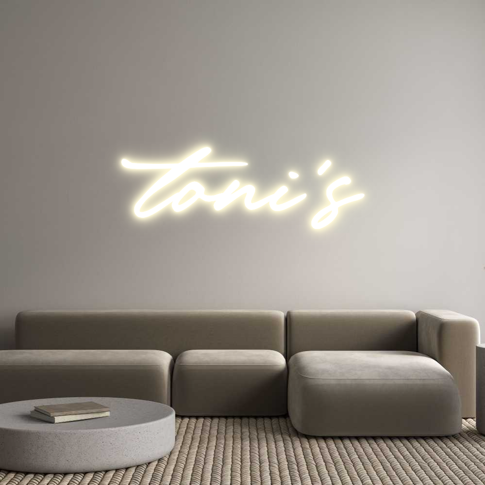 Konfigurator - Neon LED Clip - Personalisierter Indoor Schriftzug toni's