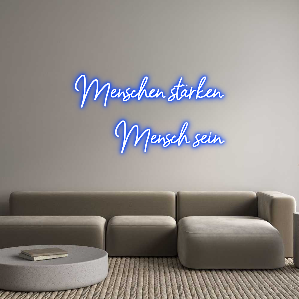 Konfigurator - Neon LED Flex - Personalisierter Indoor Schriftzug Menschen stär...